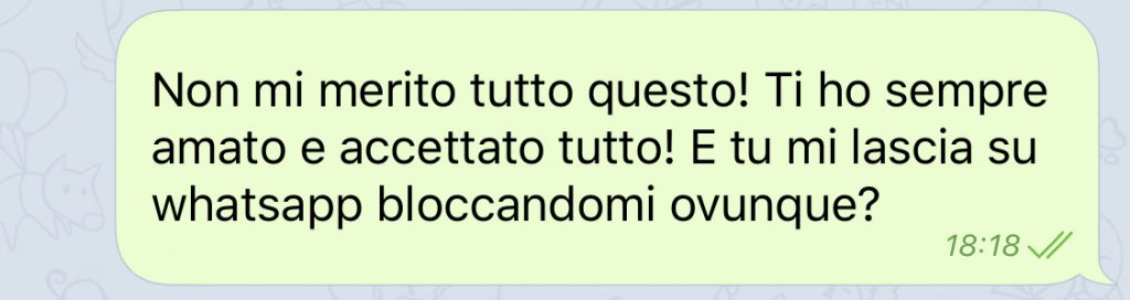 Mi Ha Lasciato In Un Momento Difficile