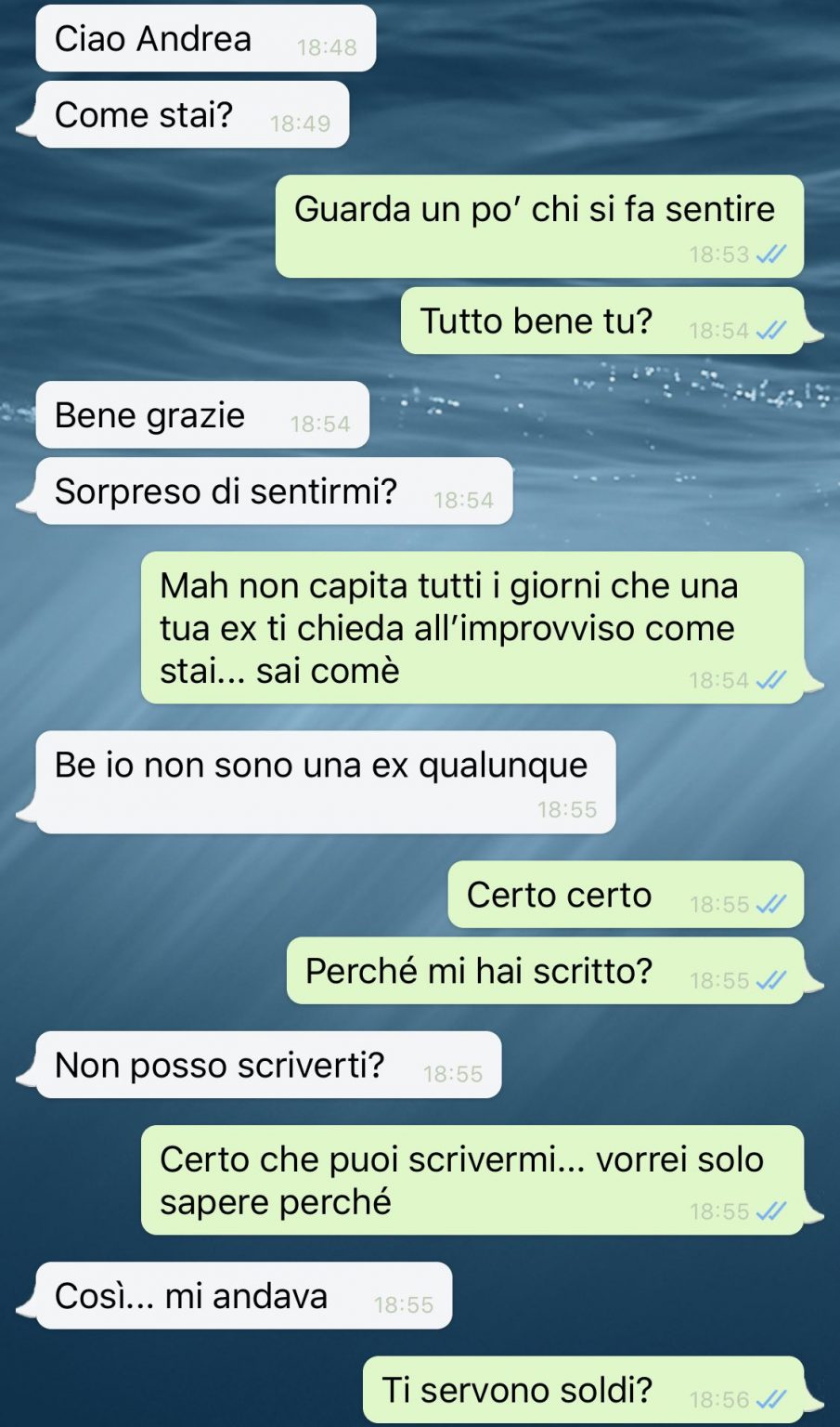 Quando ti riscrive la tua ex – SpunteBlu