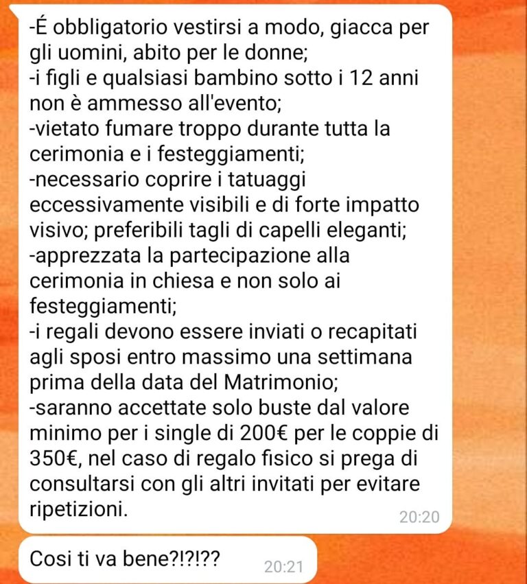 Le regole del matrimonio Parte 2 SpunteBluSpunteBlu