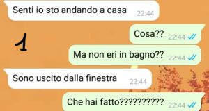Lui è fuggito dalla finestra