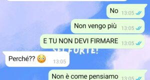 Non devi firmare