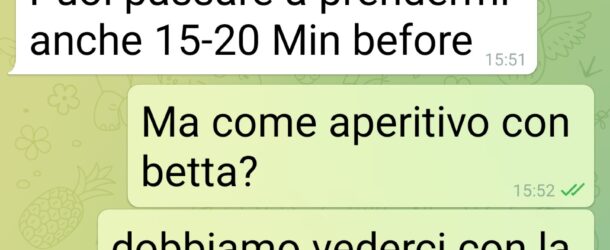 Aperitivo con Chiara