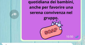 L’avviso sulla chat