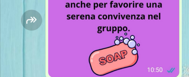 L’avviso sulla chat