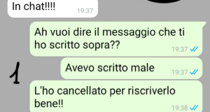 Il messaggio cancellato