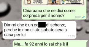 Un nonno molto anziano