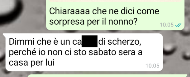 Un nonno molto anziano