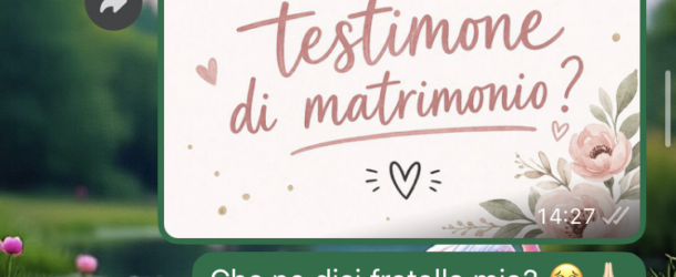 Testimone di nozze