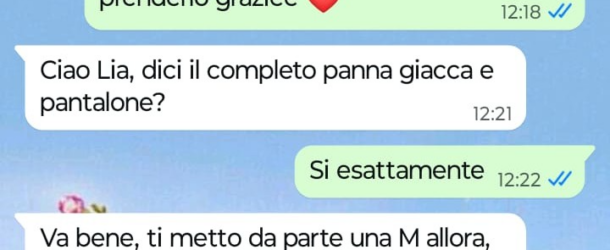 Il completo panna