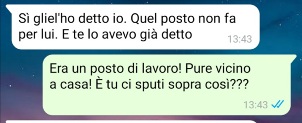 Il primo lavoro