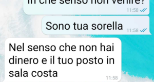 Non tieni dinero