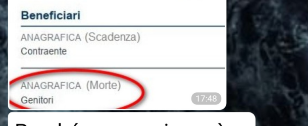 Beneficiario da cambiare
