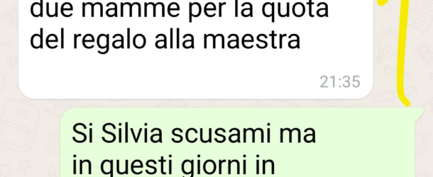 Il regalo della maestra d’oro