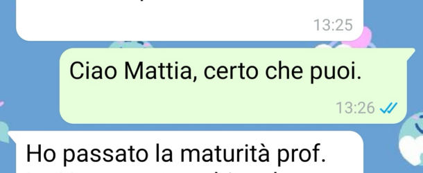 La maturità di Mattia