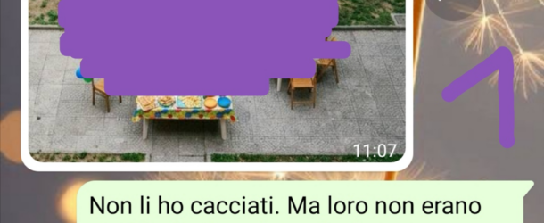 La festa in cortile
