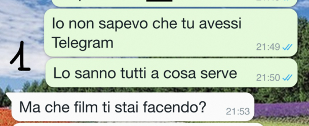 Perché sei su Telegram?