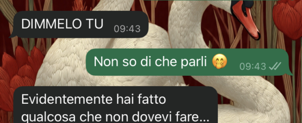 Un gesto fatto di nascosto