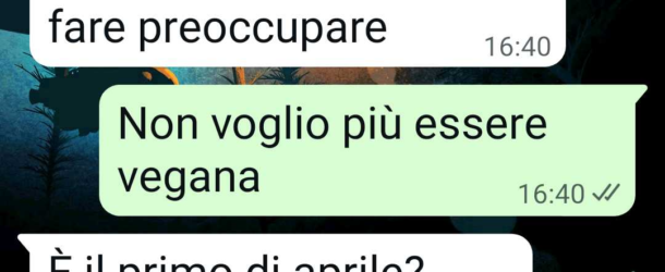 Non sono più vegana