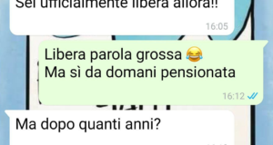 La festa per il pensionamento