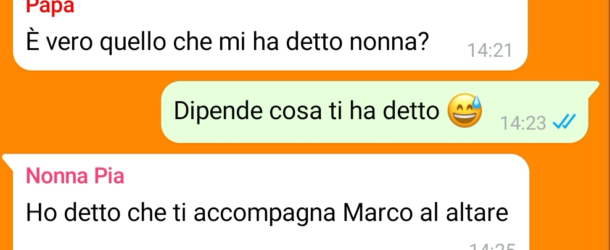 Ti aspetto all’altare
