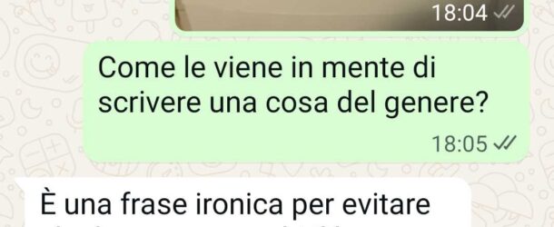 Il cartello in bagno