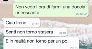 Mio marito è andato in vacanza