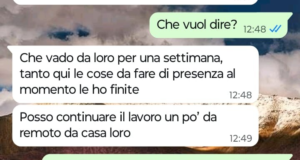 La convivenza con la mia ragazza