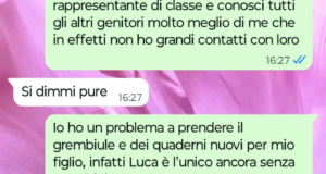 Una richiesta per mio figlio