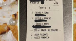 La comanda del ristorante