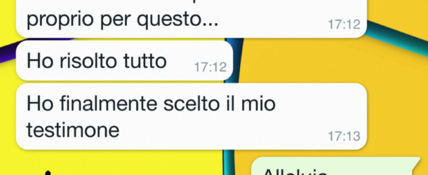 Il testimone a sorpresa