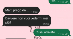 Il gesto del fidanzato